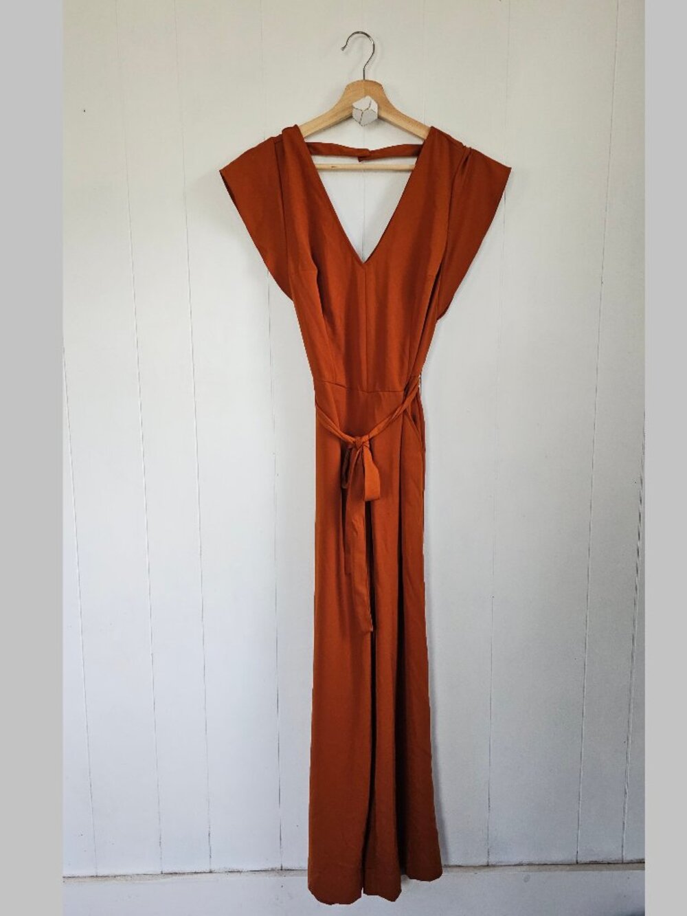A NEW DAY Tie Waist Wide Leg Jumpsuit